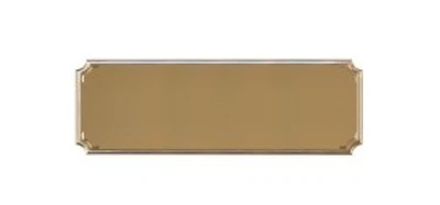 Gold Notched Engraving Plaque 3"x1"
