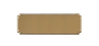 Gold Notched Engraving Plaque 3"x1"