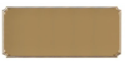 Gold Notched Engraving Plaque 3.5x1.5"
