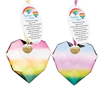 Acrylic Heart Ornament Facets