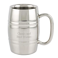 Stainless Steel Barrel Stein