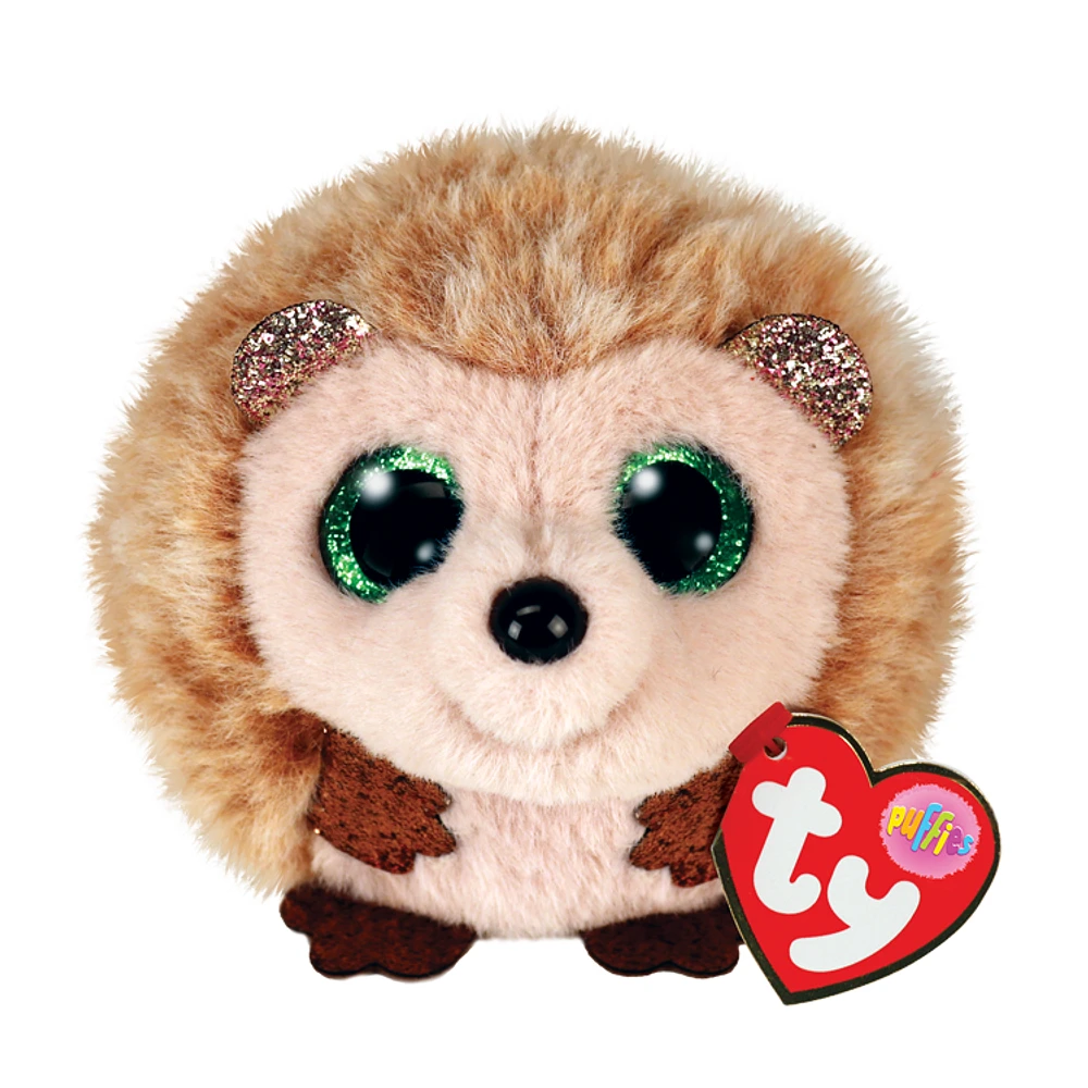 TY Plushie-Hazel Brown Hedgehog Plush Ball