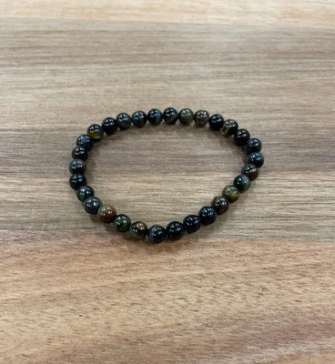 Black Obsidian Bead Bracelet