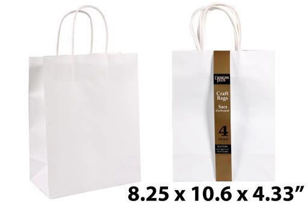 Large White Kraft Gift Bags
