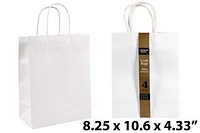 Large White Kraft Gift Bags