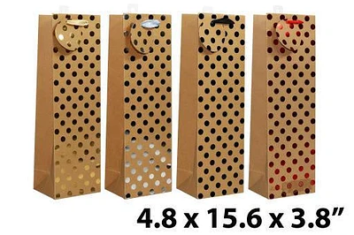 Bottle Bag with Foil Dots