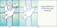 Little Jeanie "Green Leaves Thinking Of You" Blank Card