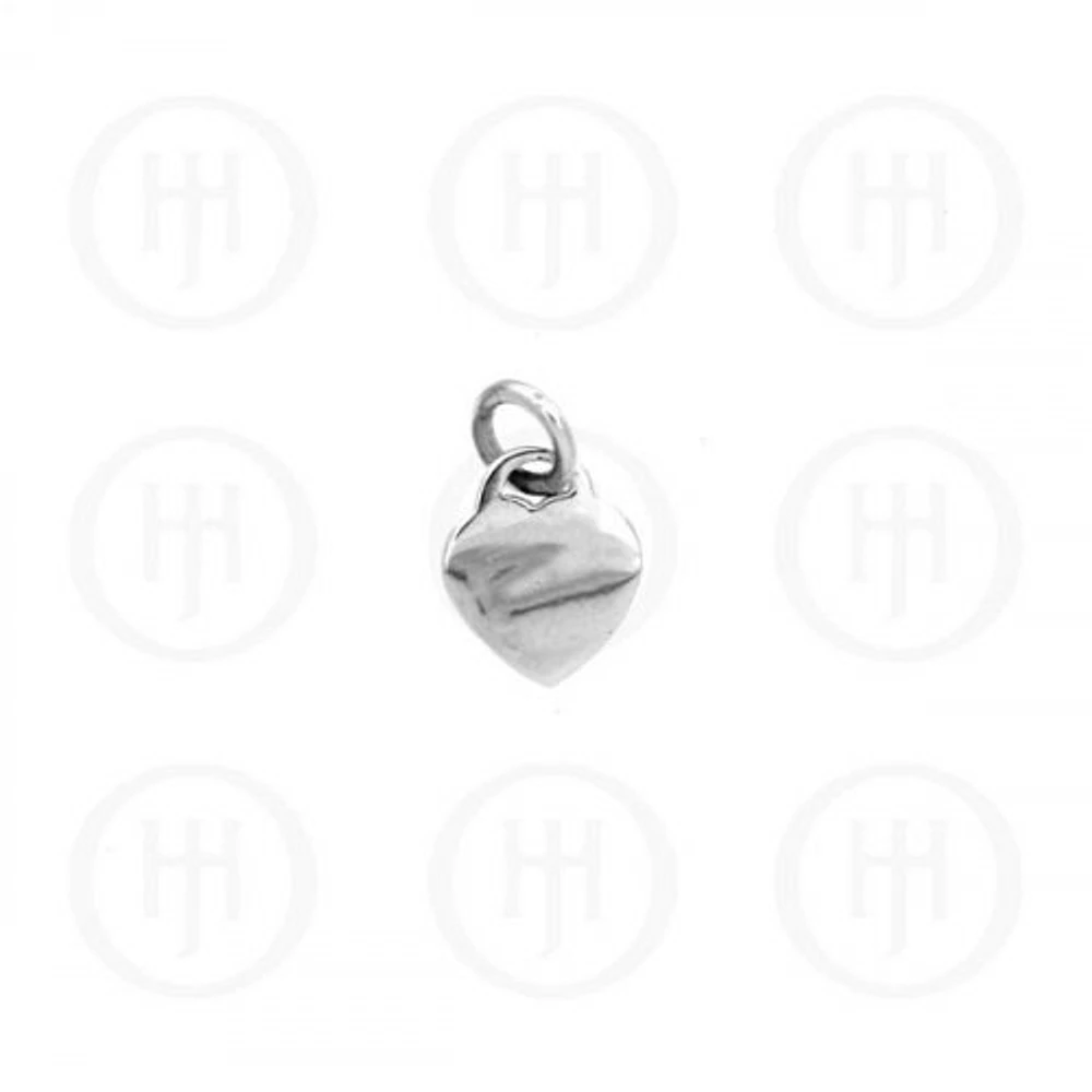Sterling Silver Tiffany Inspired Heart Dog-Tag Pendant with chain
