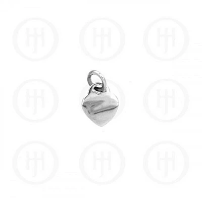 Sterling Silver Tiffany Inspired Heart Dog-Tag Pendant with chain