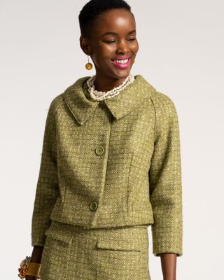 Ivey Jacket Cedar Boucle Wool Green