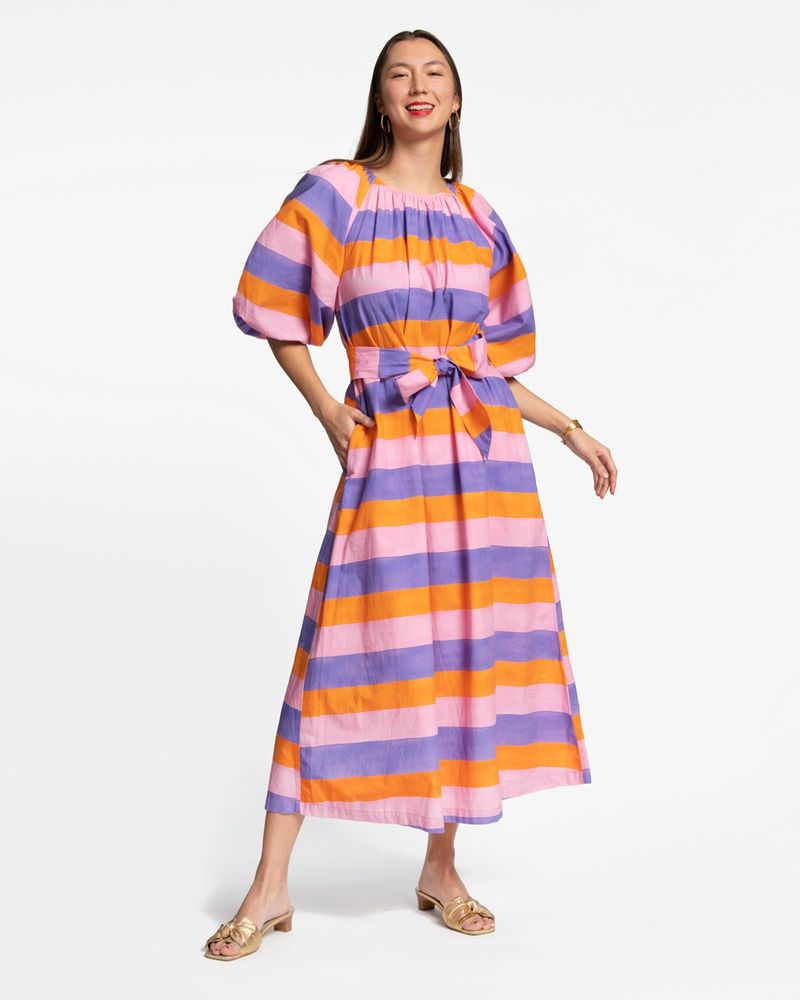 Frances Valentine Bliss Maxi Dress Sherbet Stripe Multi