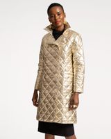 Sydney Quilted Peacoat Platino