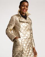 Sydney Quilted Peacoat Platino