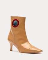 ZsaZsa Boot Soft Patent Camel Red