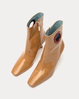 ZsaZsa Boot Soft Patent Camel Red