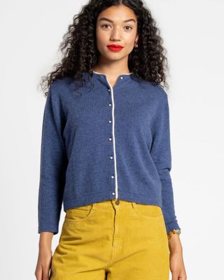 Darling Cardigan Cashmere French Blue