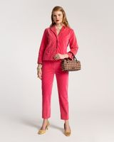 Lucy Pant Stretch Velvet Hot Pink