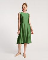 Florencia Dress Silk Emerald