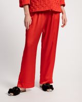 Lauren Quilted Pajama Set Silk Red