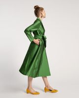 Lucille Wrap Dress Emerald