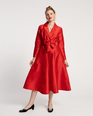 Lucille Wrap Dress Scarlet