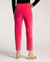 Lucy Pant Stretch Velvet Hot Pink