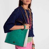 Margo Tote Naplak Leather Green Oyster