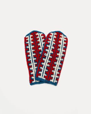 Nord Embroidery Mitten Wool