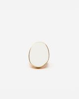 Enamel Palette Ring White