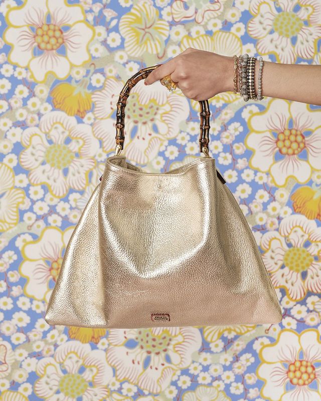 Muriel Tote Tumbled Leather Light Gold