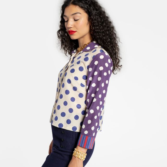 Nili Lotan Polka Dot Remi Blouse – TRISH