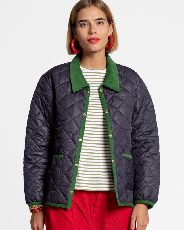 Quilted Jacket Navy