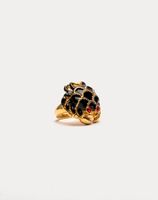 Crabby Ring Black Gold