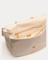 Sadie Saddle Bag Soft Patent Oyster