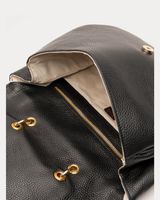 Sadie Saddle Bag Tumbled Leather Black