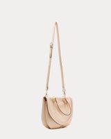 Sadie Saddle Bag Tumbled Leather Oyster