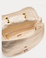 Sadie Saddle Bag Tumbled Leather Light Gold