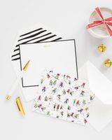 Frances Valentine x Sugar Paper Hello Note Set Painterly Stripe