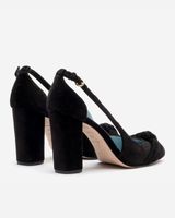 Retro Pump Velvet Black