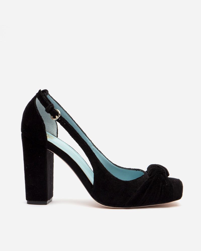 Retro Pump Velvet Black