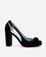 Retro Pump Velvet Black