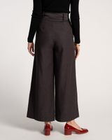 Zoey Belted Pant Charcoal