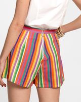 Short w/Back Zip Candy Stripe