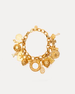 FV Charm Bracelet Gold