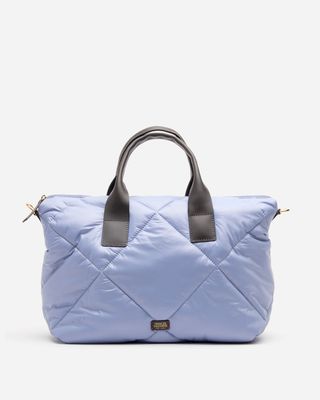 Elliot Tote Quilted Nylon Light Blue