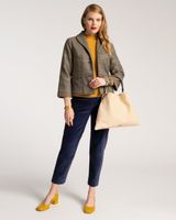 Muriel Tote Tumbled Leather Oyster