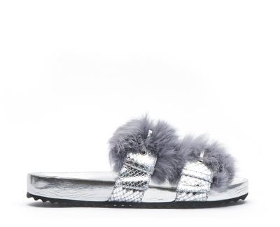 Marie Slide Sandal Silver *FINAL SALE*