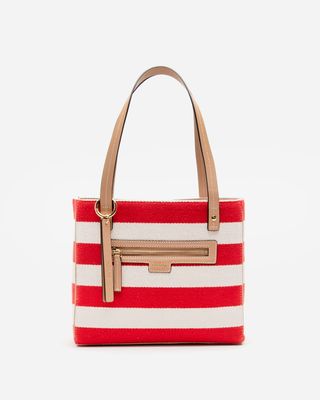 Henry Striped Canvas Natural Red