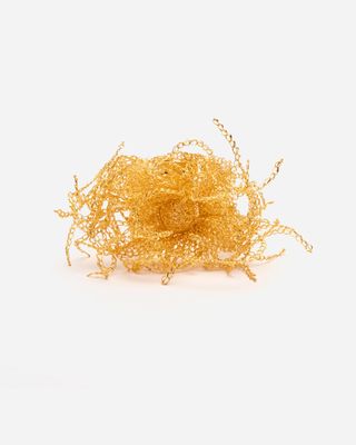 Flower Crochet Bracelet Gold