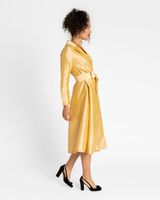 Lucille Wrap Dress Gold